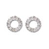 In-stock White Zirconia Earrings