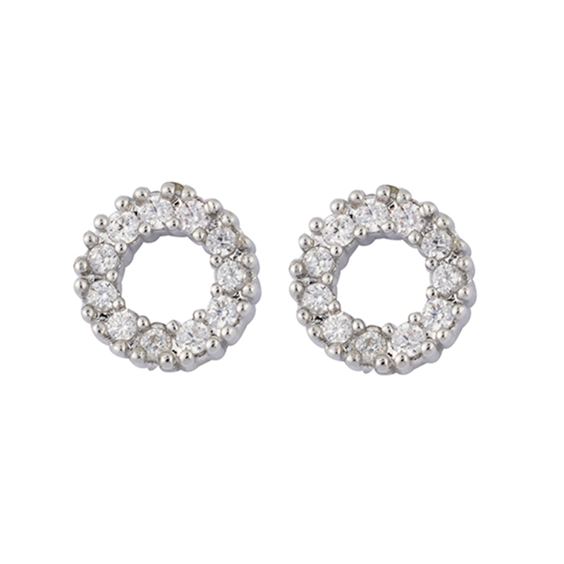 In-stock White Zirconia Earrings