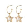 Star Drop Earrings 2 Plated Colors $1.93-2.33