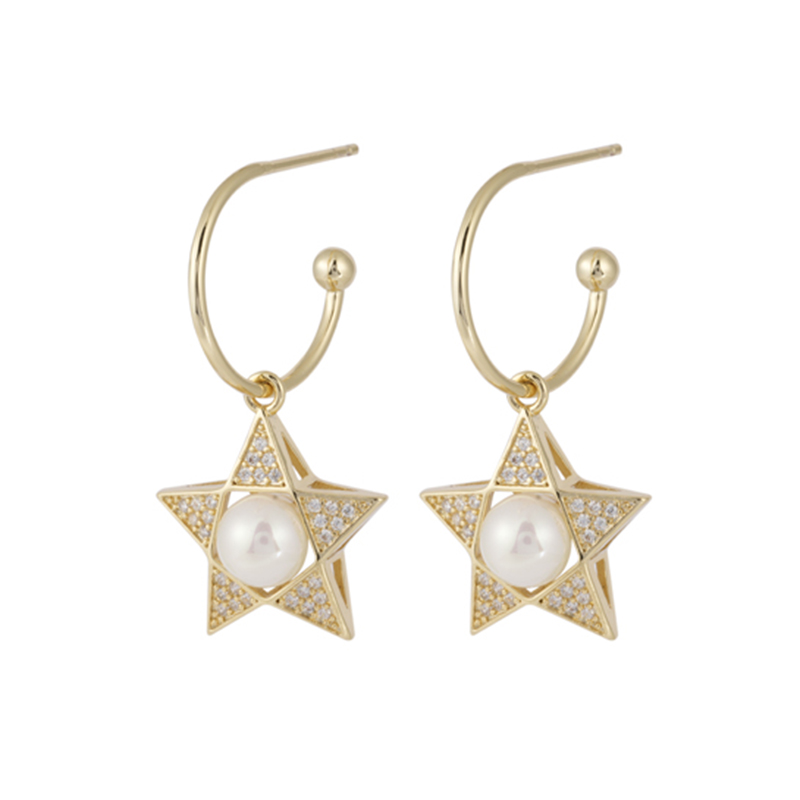 Star Drop Earrings 2 Plated Colors $1.93-2.33
