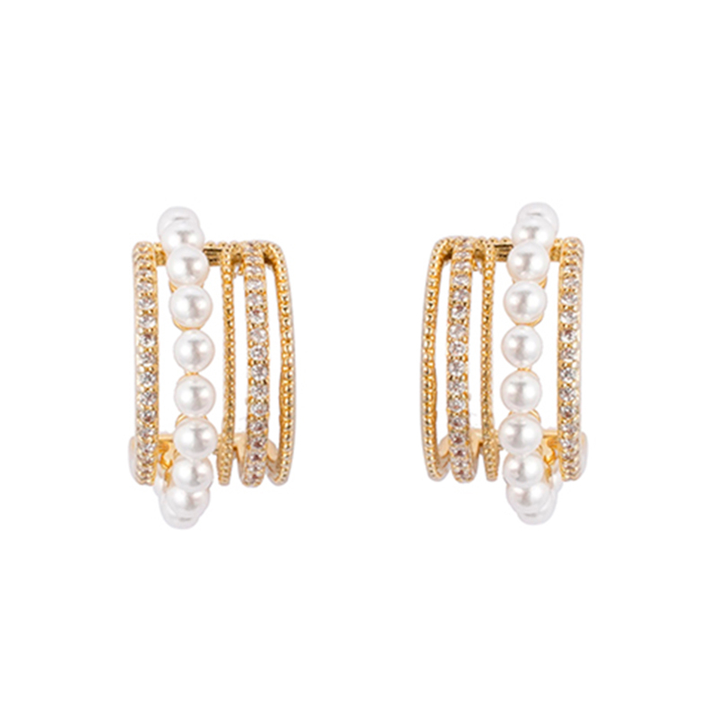 Available Pearl Cz Earrings $2.14-2.64