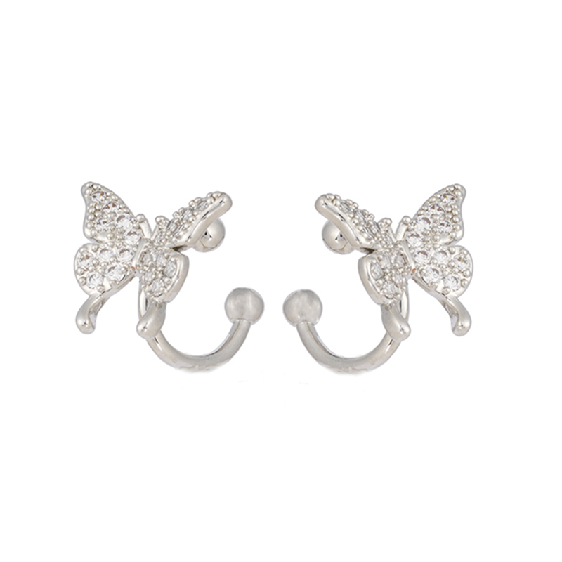 In-stock Butterfly Cubic Zirconia Earrings