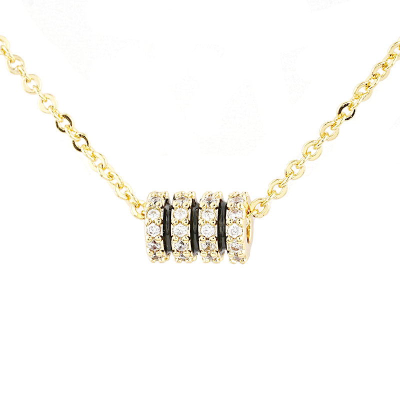 Cylinder Charm Necklace