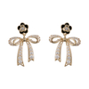 Fashion clover butterfly knot drop Earrings   