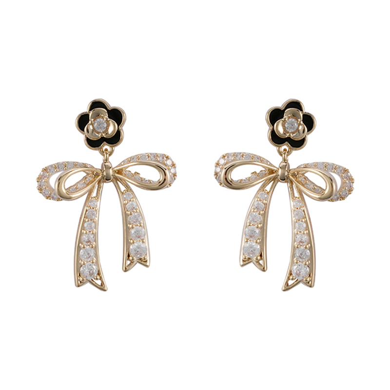 Fashion clover butterfly knot drop Earrings   