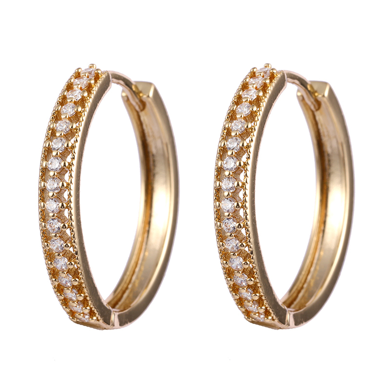 Cubic Zirconia Hoop Earrings $1.0-1.4