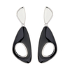 In-stock Trendy Black And White Drop Earrings$1.5~2.0