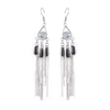 Brass tassel earring with black beads for sales $1.0--$1.2