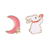 Rabbit And Moon Multi-color Earrings$0.5~1.0