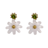 Lovely Little White Daisies Earrings$0.7~1.2