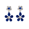 Blue And White Flowers Multi-color Earrings$0.9~1.4