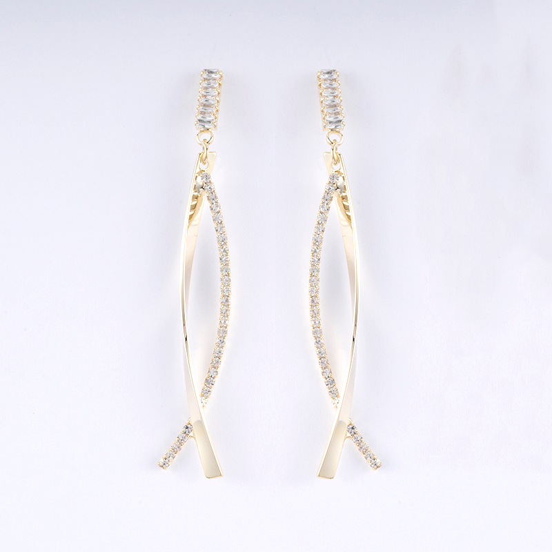  Tassel earring with stone chain for women $1.0--$1.5