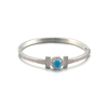 Fashion styles closed H Bangle with gemstone $5.0-$5.9