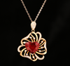 Tourmaline Ruby Pendant Necklace NTB063