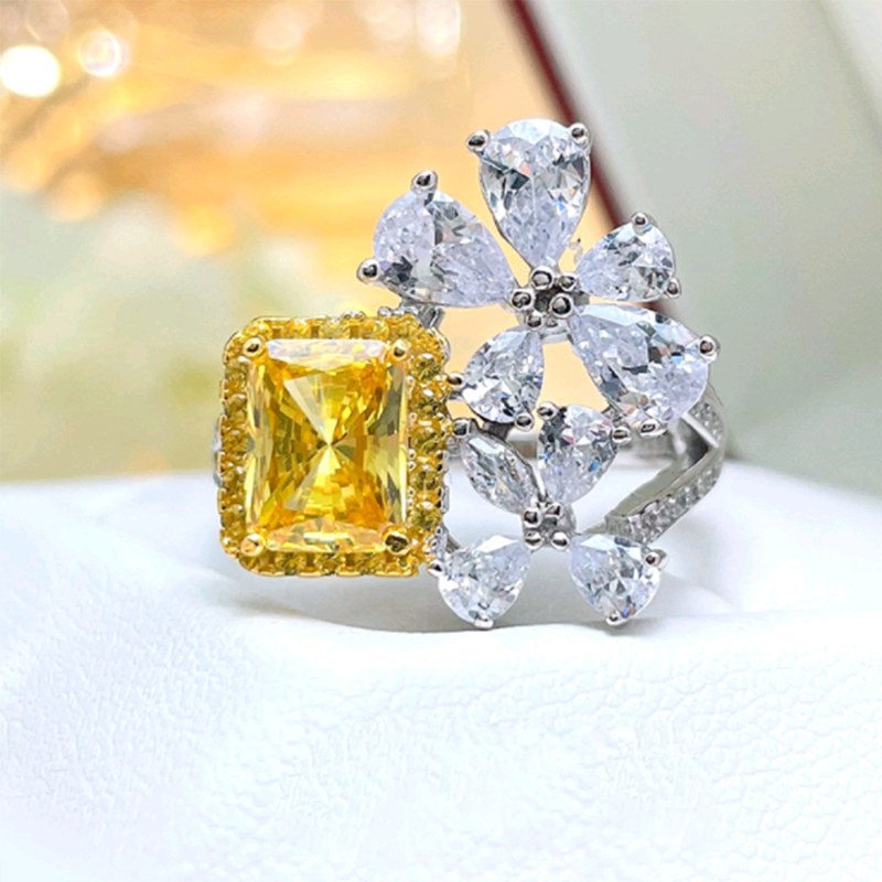 Yellow Drill Gemstone Particularly Ring RTB019