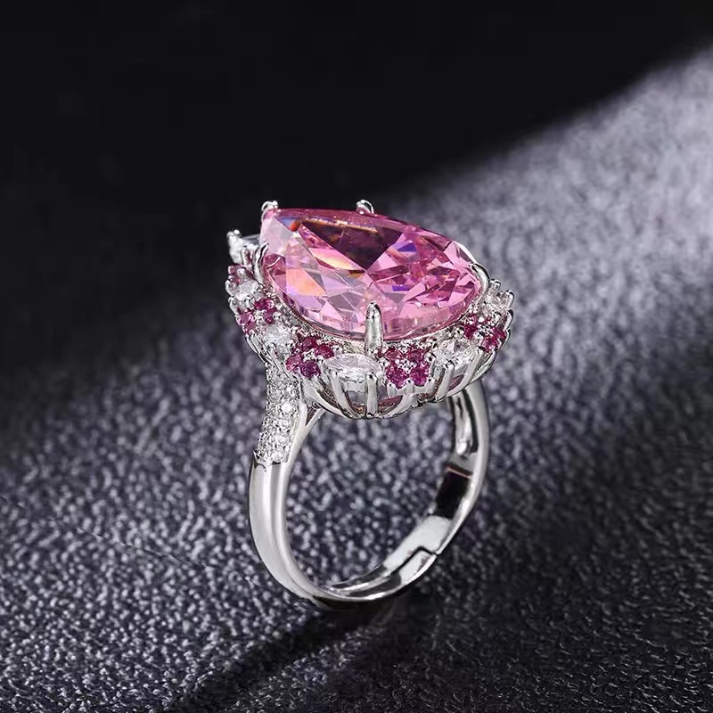 Pink Diamond Gemstone Ring RTB109