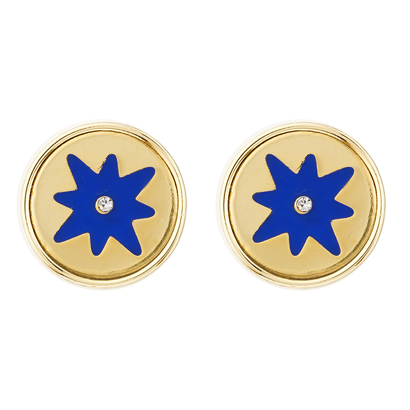 DIY Blue Star Studs in stock E0043