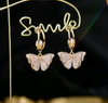 Love and Water-drop Shape Colored Gemstone Earrings ETB087
