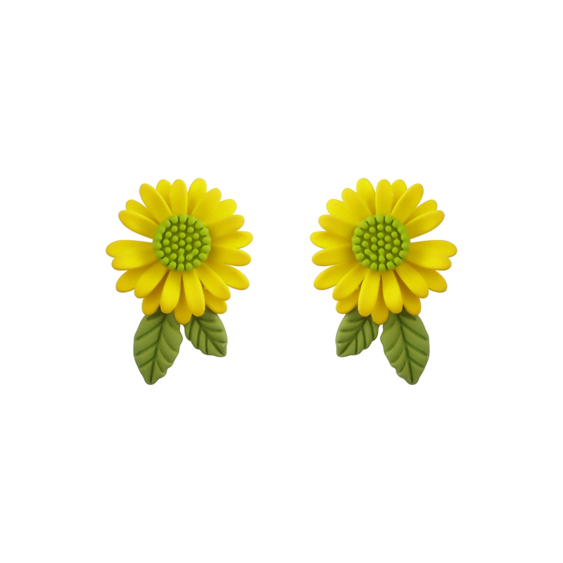 Yellow Daisy Fashion Earrings 