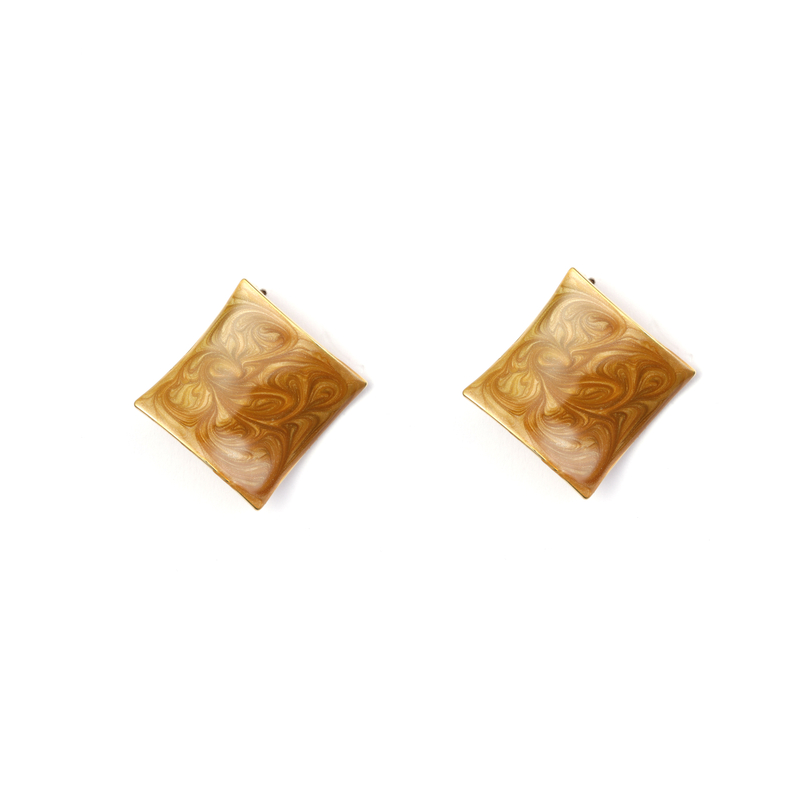 Enamel Painted Earrings