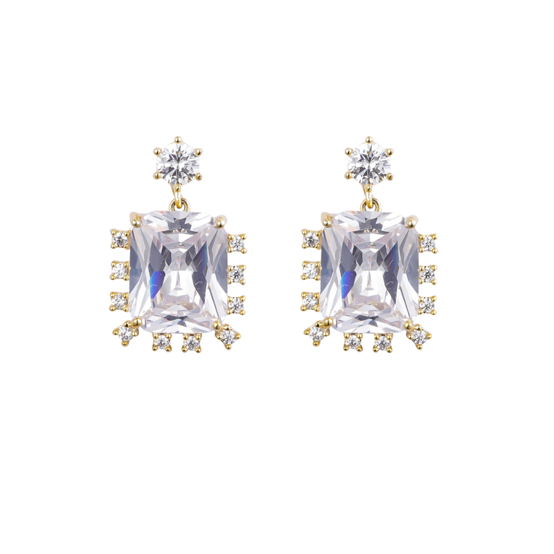 Rhinestone Cz Fashion Earrings 