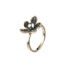 Pearl Mixes Cz Flower Ring