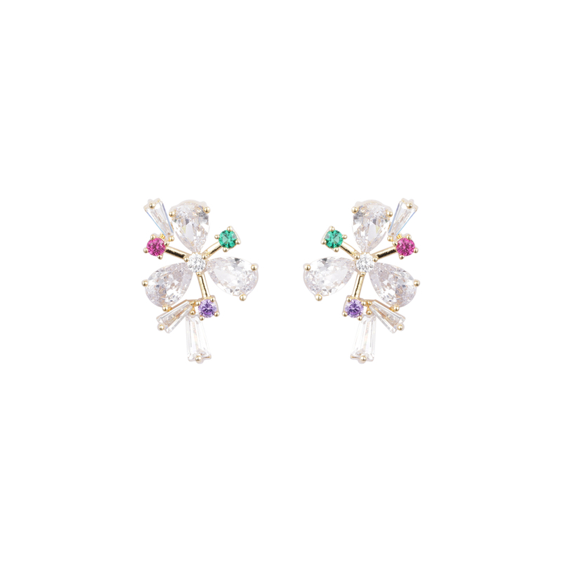Multi-color Cubic Zirconia Earrings