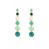 Multicolor Colored Stone Earrings