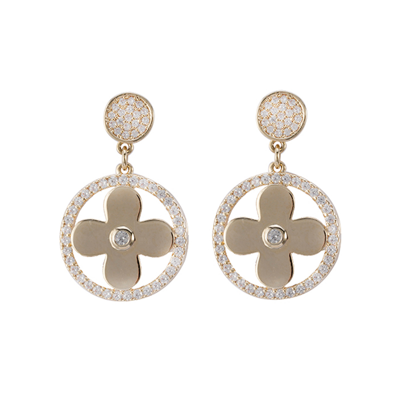 In-stock Cubic Zirconia Drop Earrings $2.0-$2.5