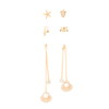 Multi-piece set of Shell Pearl cz earrings$3.75~4.2