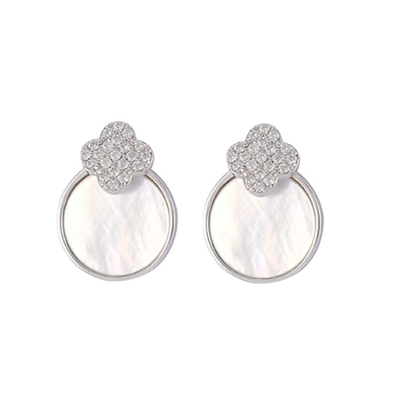 In-stock Radiant Mother Shell Earrings