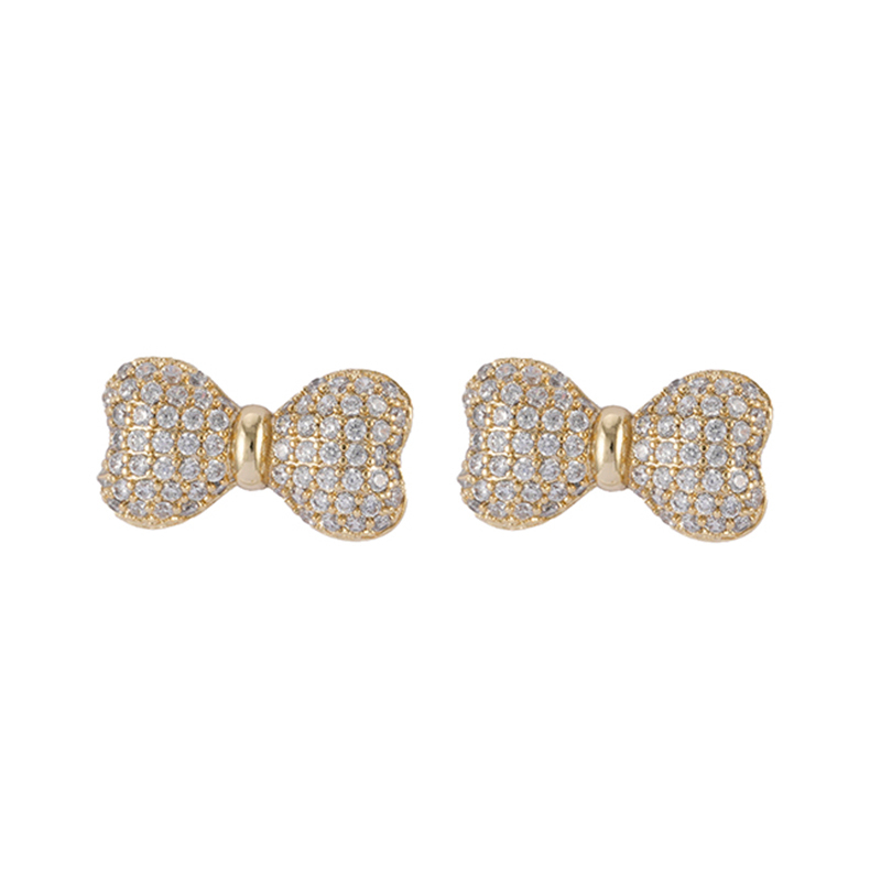 Butterfly Zirconia Stud Earrings