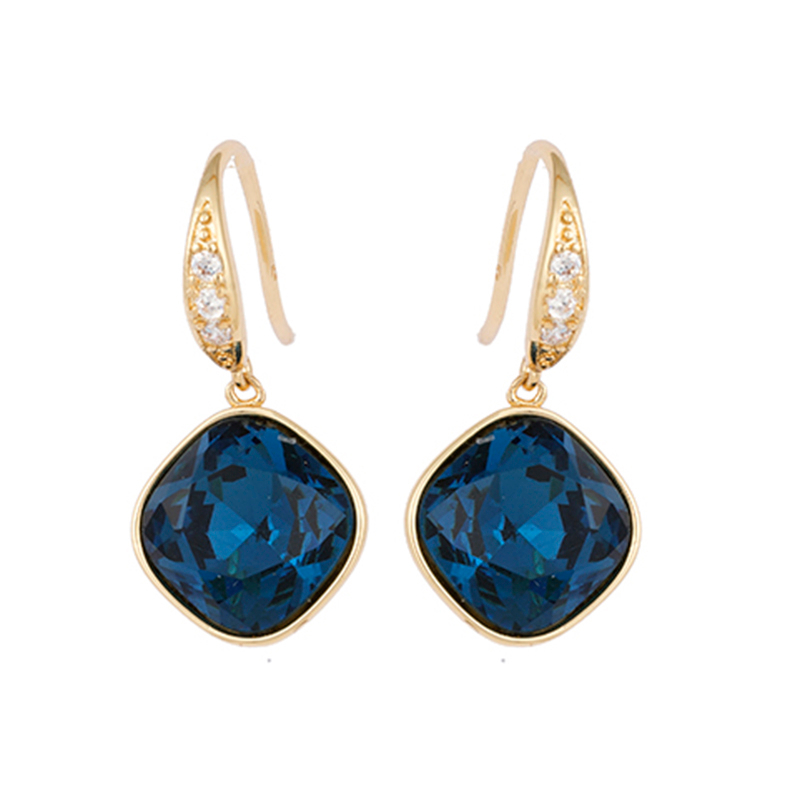 Fashion blue stone drop Earrings   