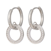  Interlocking CZ Earrings $1.5-2.0