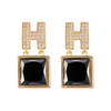 In-stock Acrylic Cz Earrings