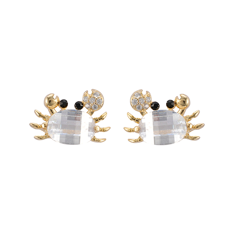 In-stock crab cubic zirconia earring