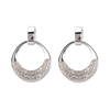 In-stock cubic zirconia round pendant earring $1.5-$1.9