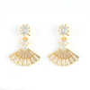 Fashion Drop Earrings Gold Plated $1.94