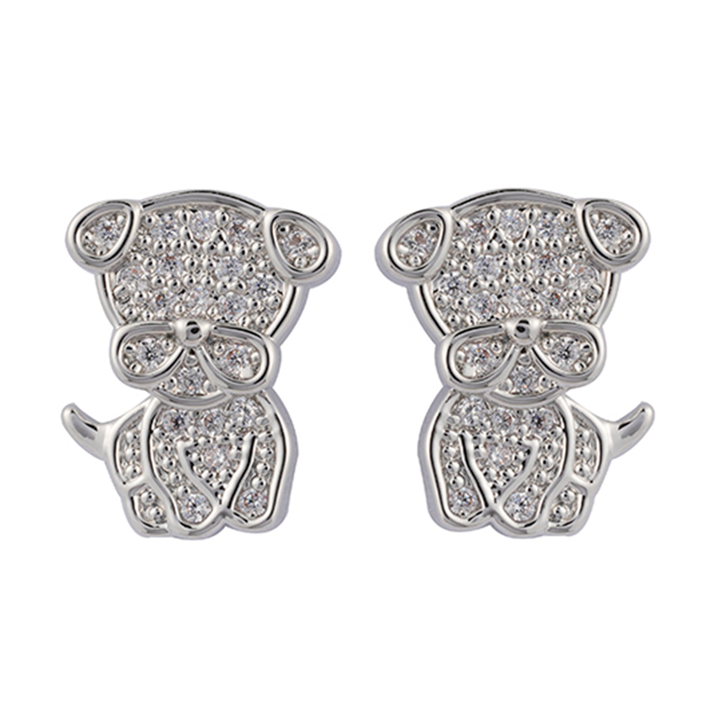In-stock Puppy Cz Earrings