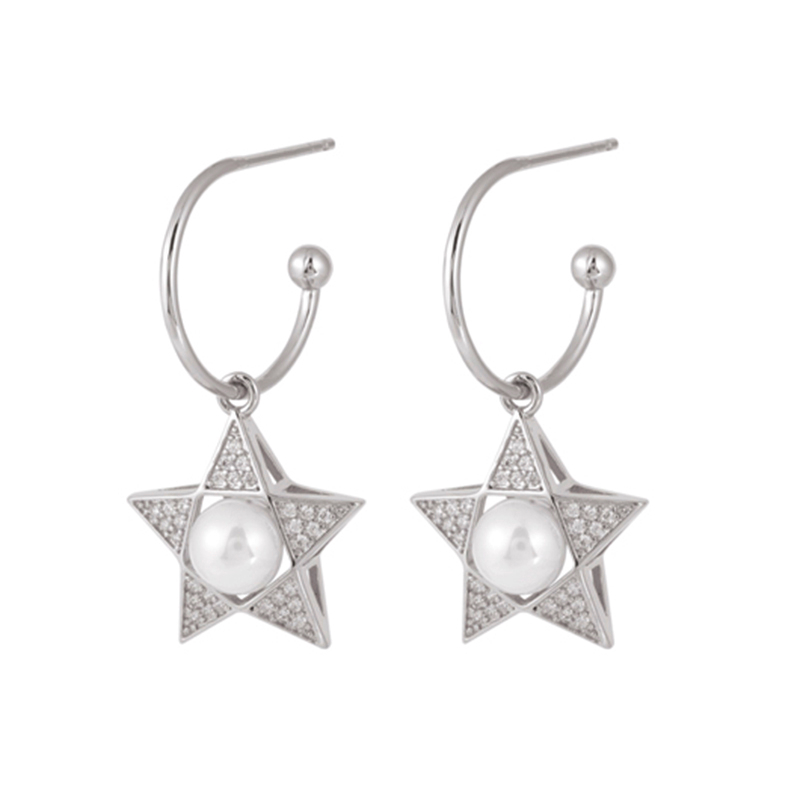 Star Drop Earrings 2 Plated Colors $1.93-2.33