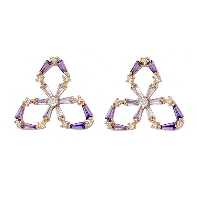 Multicolour Cubic Zirconia Earrings