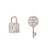 Basix Style Stud Earrings Cz Decor