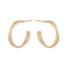 hoop earrings cz decor $2.0-2.6
