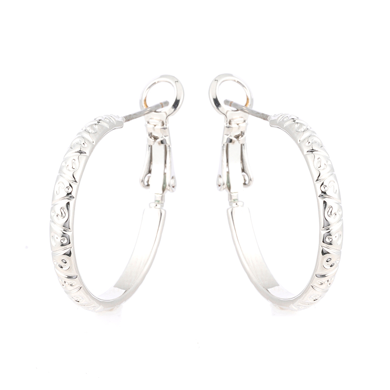 Fashion Plain Hoop Earrings $0.5~1.0