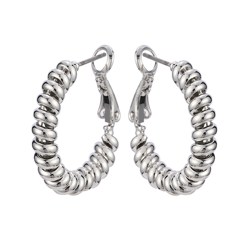 Fashion Plain Hoop Earrings$0.9~1.4