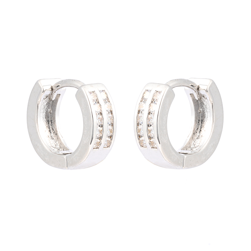 Fashion Plain Hoop Earrings$0.8~1.3