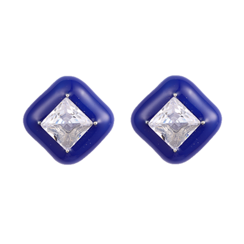 Blue Cubic Zirconia Earrings$0.8~1.3