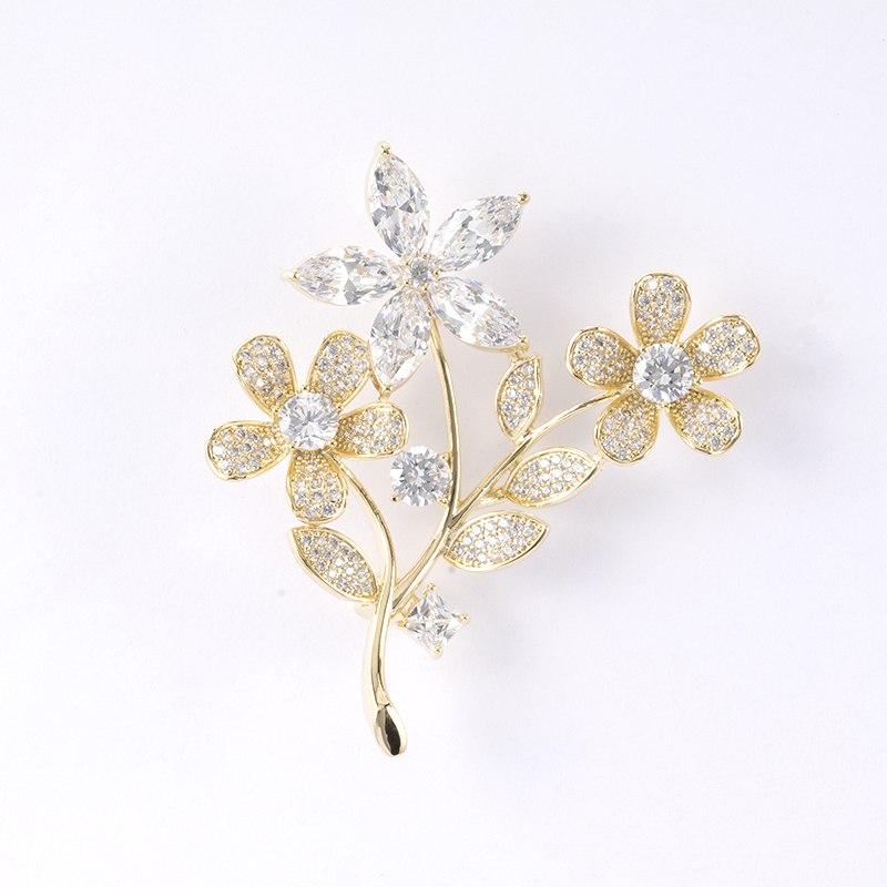 Flower Brooch 2 Colors Available $5.4-5.9