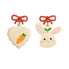 Rabbits And Carrots Multi-color Earrings$1.1~1.6