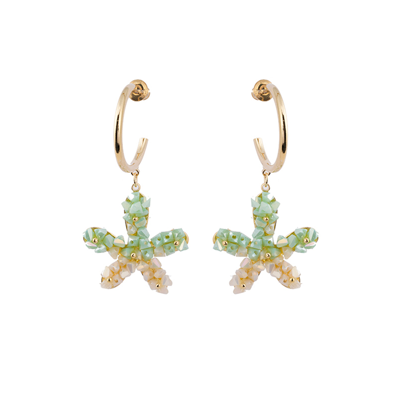 Flower Beads Multi-color Earrings$3.2~3.7